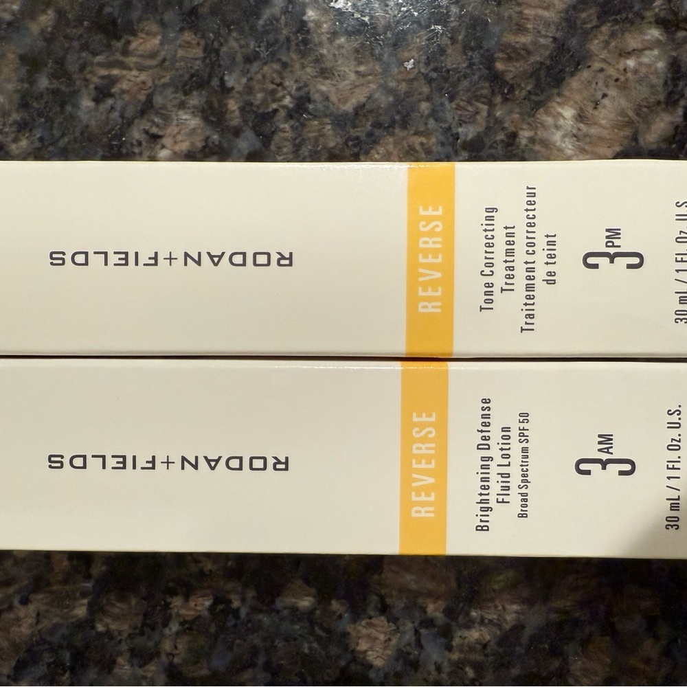 Rodan + Fields Reverse Skincare Set - White and Yellow